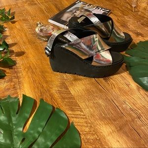 Opening ceremony Luna wedge platform sandal size 37/5.5 US